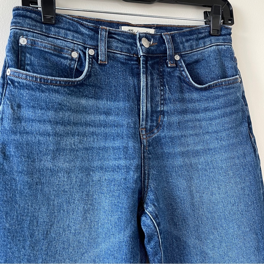 Madewell Straight Leg Jeans - Dark Blue - Picture 2 of 9
